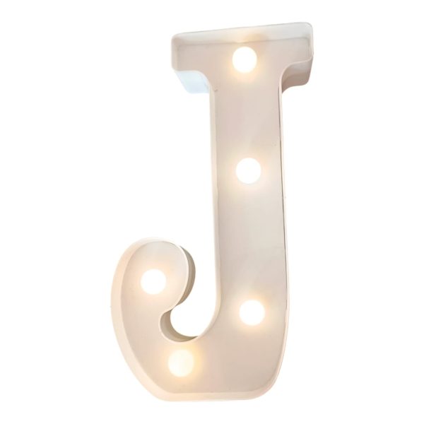 Lámpara en forma de J